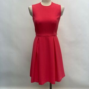 Karl Lagerfeld Paris Women's Dress Size 2 Pink Sleeveless Pleated